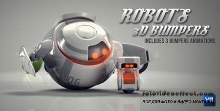 Videohive After Effects Project - Robots 3D logo bumpers