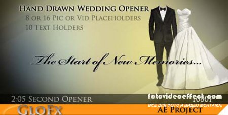 Videohive After Effects Project - Hand Drawn Wedding Opener
