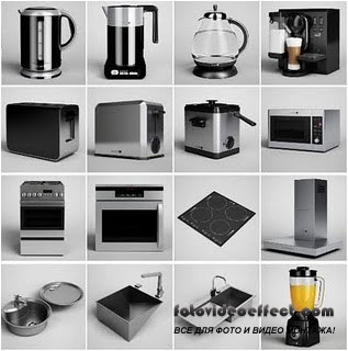 CGAxis Vol.10 Kitchen 3D Models Collection