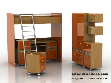 3D Models. Furniture for Children /    - 3D Max 2009