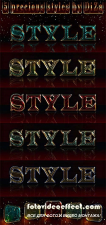 5 precious styles for Photoshop