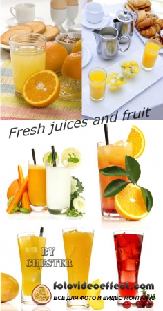Fresh juices and fruit
