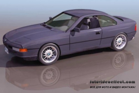 3D model. Car (BMW 850)