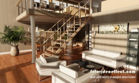 3D model. Interiors for 3d Studio Max 7