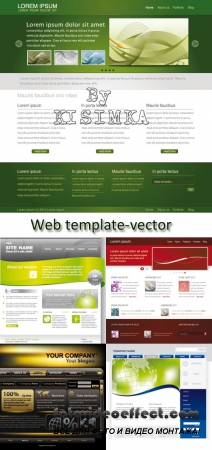 Stock: Web template - vector
