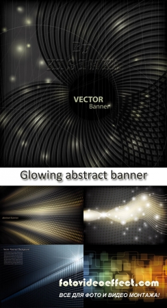 Stock: Glowing abstract banner