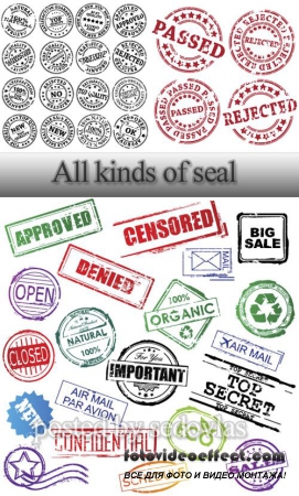 All kinds of seal - Vector