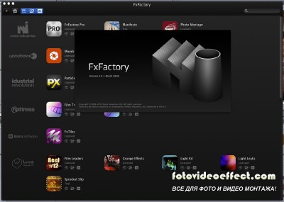 FxFactory 3.0.3 for Mac OS X (2012, English) + Crack