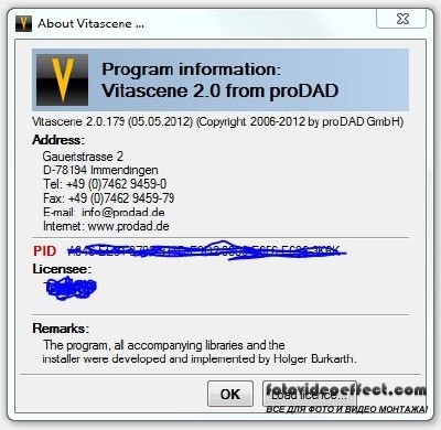 proDAD - VitaScene 2.0.181 x86 x64 [2012, ENG] + Crack