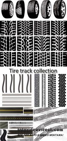 Stock: Tire track collection