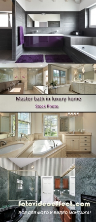 Stock Photo: Master bath in luxury home