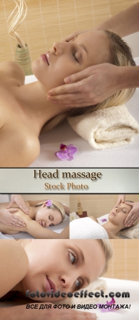 Stock Photo: Head massage