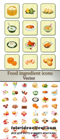 Stock: Food ingredient icons