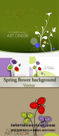 Stock: Spring flower background