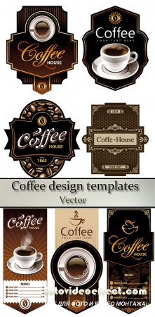 Stock: Coffee design templates