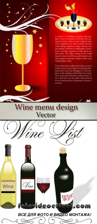 Stock: Wine menu design