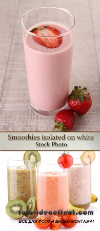 Stock Photo: Smoothies isolated on white
