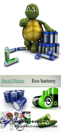 Stock Photo: Eco battery