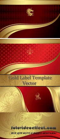 Stock: Food and Drink Gold Label Template