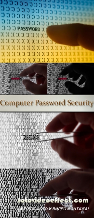 Stock Photo: Computer Password Security