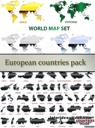 Stock: European countries pack
