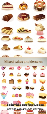 Stock: Mixed cakes and desserts