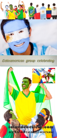 Stock Photo: Latinamerican group celebrating