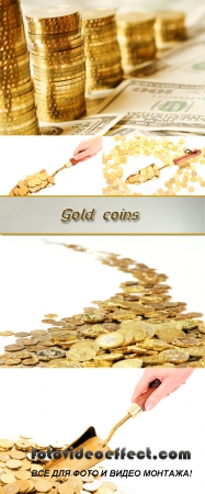 Stock Photo: Gold coins 3