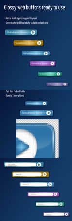 Site Buttons for Photoshop - Soft