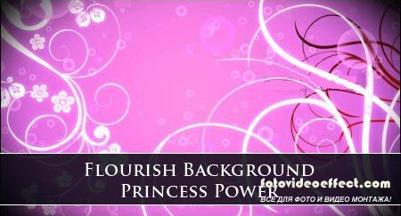 Flourish Background Princess Power