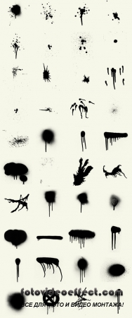 Drips and Spray Paint Pack Brushes for Photoshop