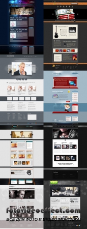 Web Templates Psd Pack  For Photoshop