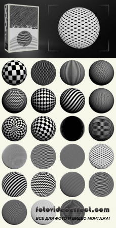 Patterned Spheres Pack 23  Brushes for Photoshop