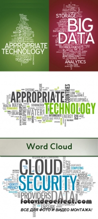 Stock Photo: Word Cloud Background