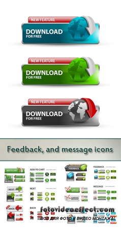 Stock: Feedback, and message icons