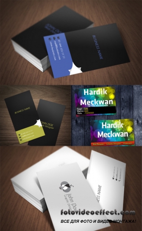 Creative Business Cards Pack Print Ready for Photoshop