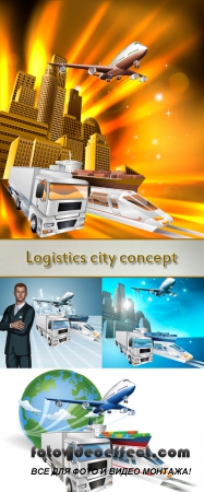 Stock: Logistics city concept
