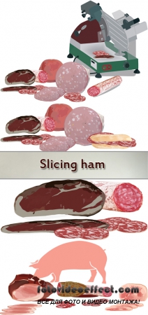 Stock: Slicing ham