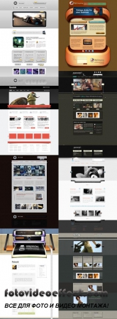 Web Templates Psd Pack 8 For Photoshop