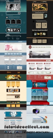 Web Templates Psd Pack 9 For Photoshop