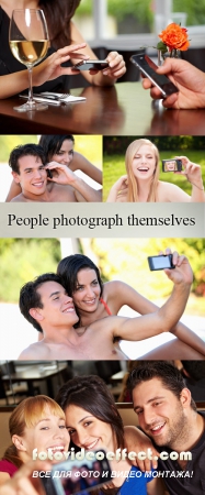 Stock Photo: People photograph themselves