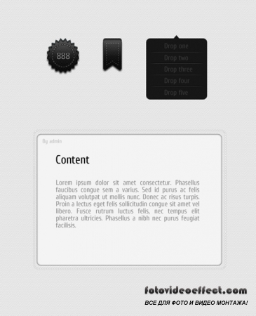 Deluxe GUI Elements Sample For Photoshop