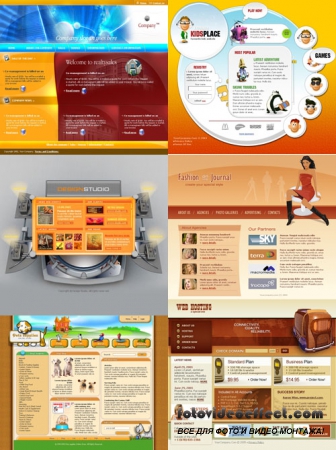 Web Templates Psd Pack 15 For Photoshop