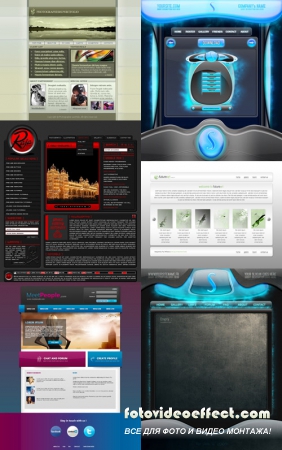 Web Templates Psd Pack 19 For Photoshop