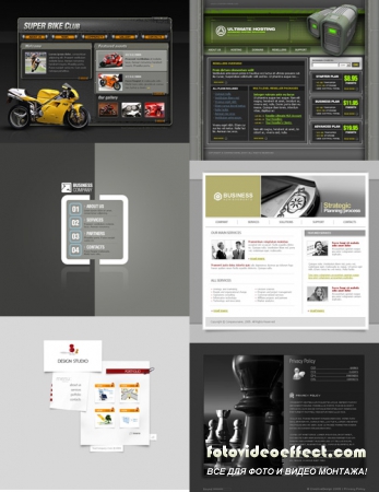 Web Templates Psd Pack 21 For Photoshop