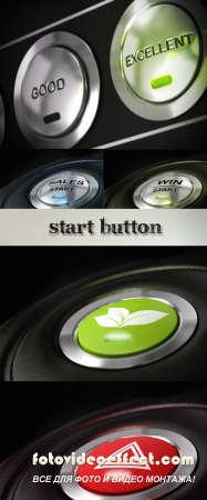 Stock Photo: Start button