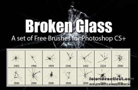 Broken Glass Brushes Set