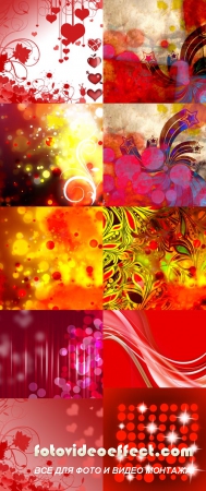 Red Fluttered Backgrounds