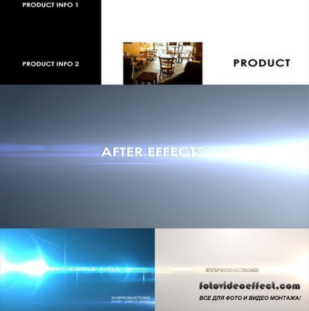 4 in 1 Short Flash Intro Quick Light Intro Modern Text Intro Business Presentation -  After Effects