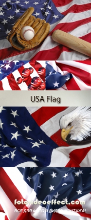 Stock Photo: USA flag